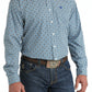 Cinch Men's Long Sleeve Shirt (MTW1105794 - Blue/White)