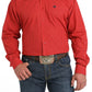 Cinch Men's Match Boy's Money Print Button-Down Western Shirt (MTW1105801 - Red)