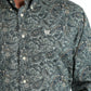 Cinch Men's Stretch Paisley Print Button-Down Western Shirt (MTW1105811 - Green)