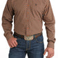 Cinch Men's Geometric Print Button-Down Western Shirt (MTW1105821 - Gold)