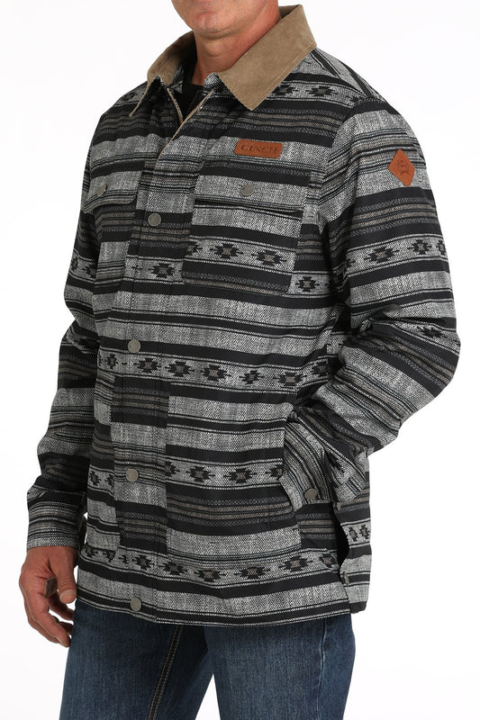 Cinch Men’s Barn Coat (MWJ1069002 Black/Gray)