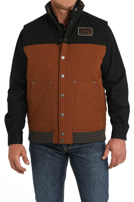 Cinch Men’s Reversible Quilted Vest (MWV1910001 BRN)