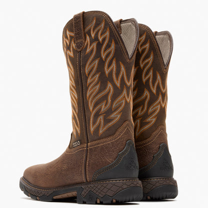 Botas vaqueras impermeables Rocky Ironhawk para hombre (RKW0467 W - Marrón)