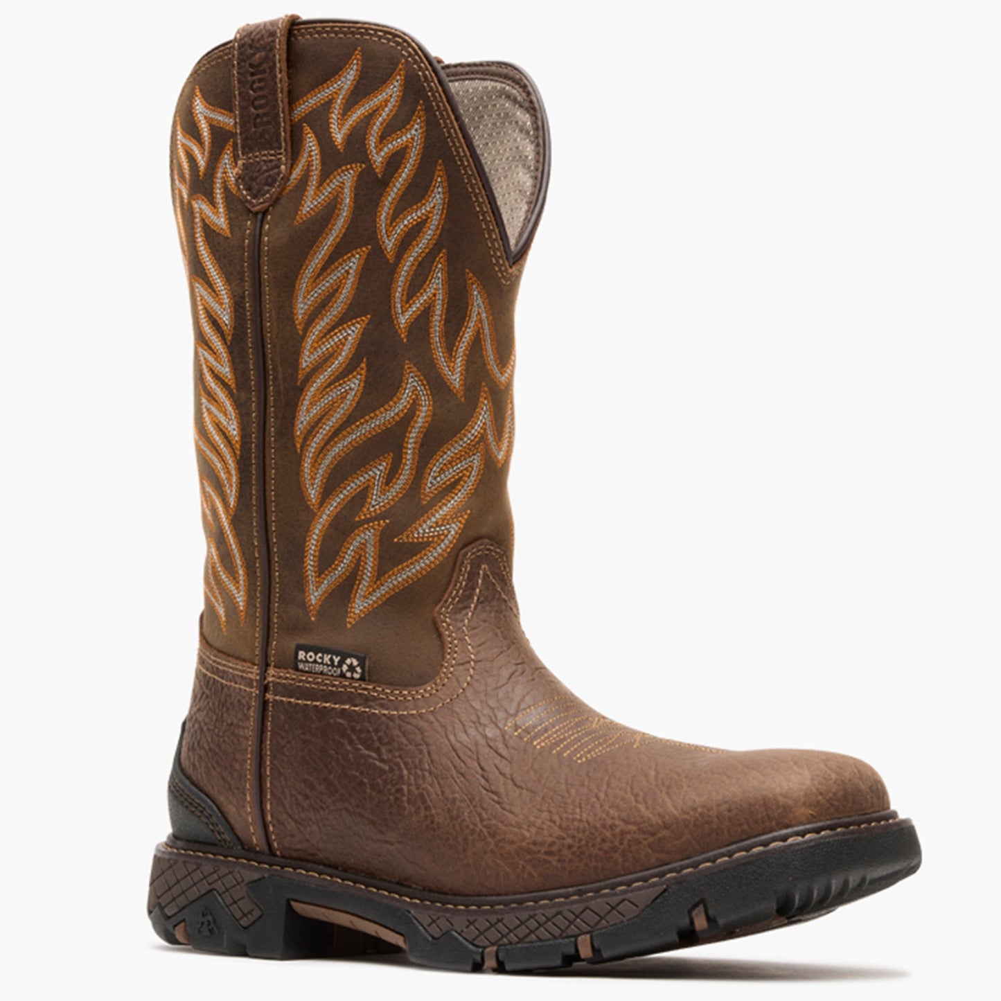 Rocky Men's Ironhawk Waterproof Western Boots (RKW0467 W - Brown)