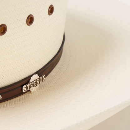 Sombrero vaquero de paja Stetson 10X Llano (SSLLNO-304281 Natural)