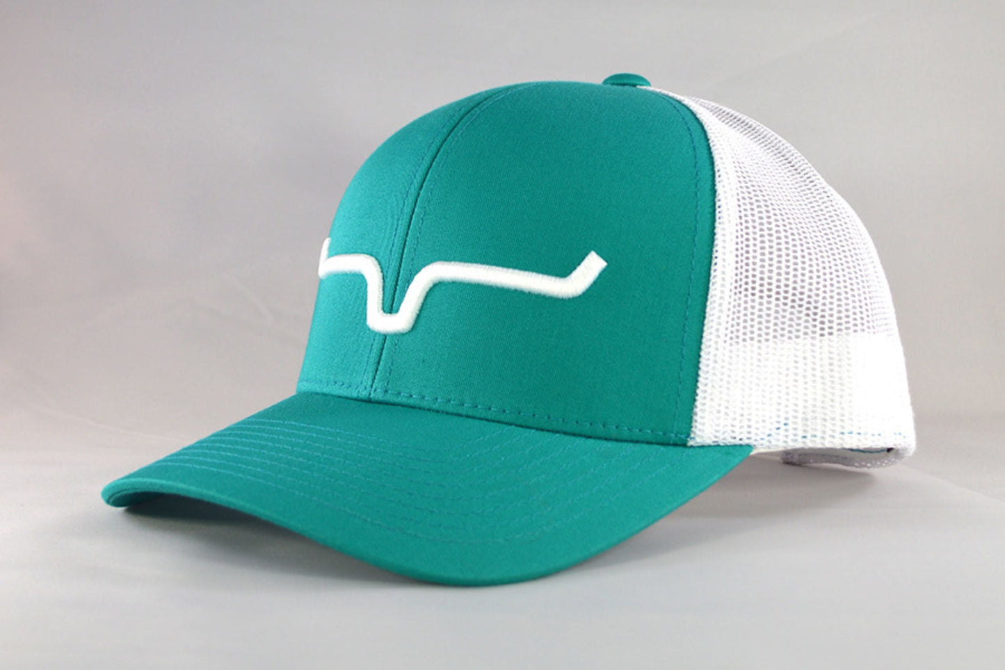 Kimes Ranch Weekly Trucker Snapback (Teal/White)