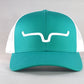 Kimes Ranch Weekly Trucker Snapback (Teal/White)