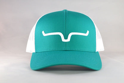 Gorra de camionero Kimes Ranch Weekly (verde azulado/blanco)