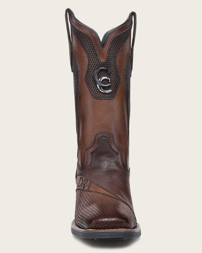 Cuadra Men's Western Rodeo Honey Brown Bovine Boots (CU986/3Z2VRS - Res Crust Miel)