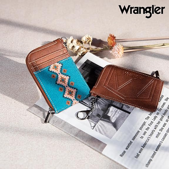 Wrangler Southwestern Print Mini Zip Card Case (WG2203-W005DTQ)