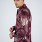 Platini Men's Satin Burgundy Dress Shirt (FPL8299 - Burgundy)