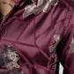 Platini Men's Satin Burgundy Dress Shirt (FPL8299 - Burgundy)