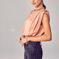 DO + BE Collection Women's Shirt (Y21016 / Peach Sand)