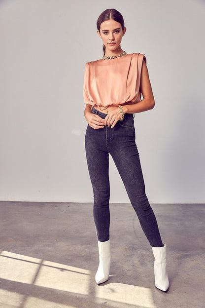 DO + BE Collection Women's Shirt (Y21016 / Peach Sand)