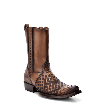 Botas Oxford Cuadra de estilo urbano occidental para hombre (CU674/1J1XRS - Sillero sobre arce)