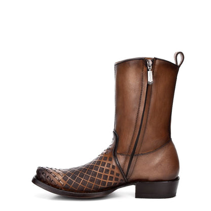 Botas Oxford Cuadra de estilo urbano occidental para hombre (CU674/1J1XRS - Sillero sobre arce)