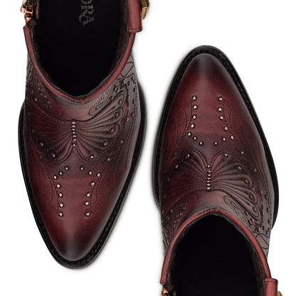 Cuadra Women's Ankle Boots 3F58RS (Aztec Rojo)