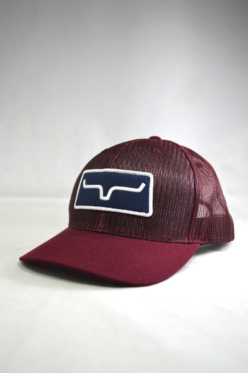 Kimes Ranch All Mesh Trucker Snapback (Burgundy)