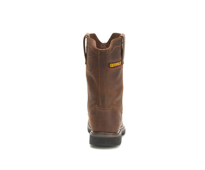 Caterpillar Men's Wellston Pull On Steel Toe Work Boot (P90439 - Dark Brown - Steel Toe)