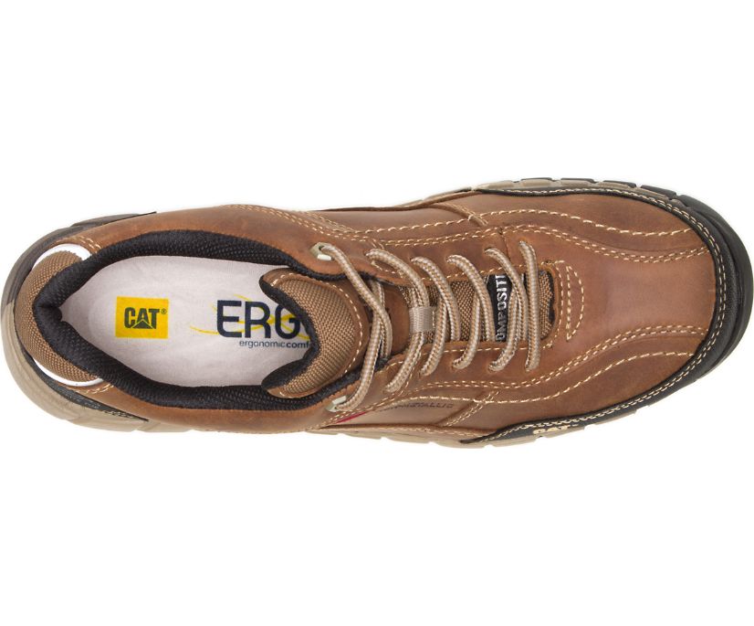 Caterpillar Men's Streamline Leather Composite Toe Work Shoe (P90838 - Dark Beige)
