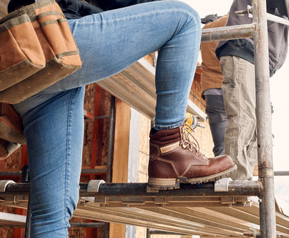 Bota de trabajo Caterpillar Paisley de 6" para mujer (P51001 - Tawny - Punta blanda)