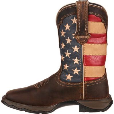 Lady Rebel by Durango Patriotic Women's Pull-On Western Flag Boots (RD4414)