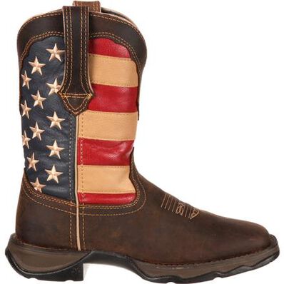 Lady Rebel by Durango Patriotic Women's Pull-On Western Flag Boots (RD4414)