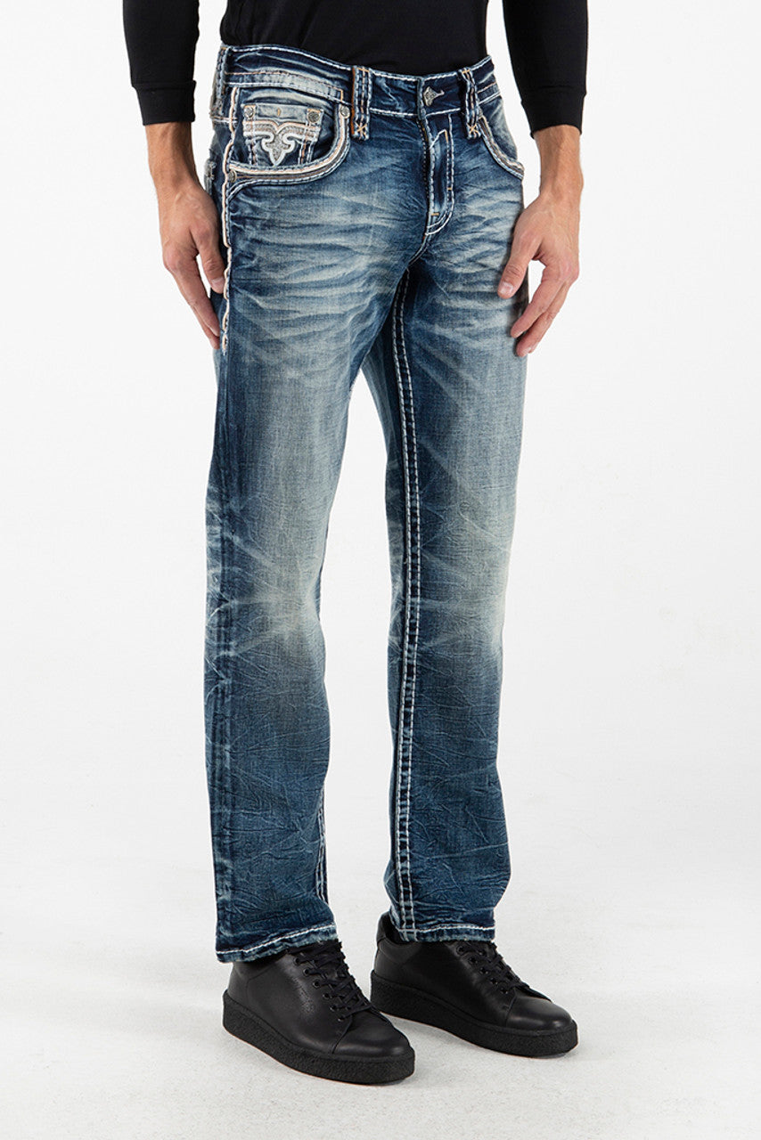 Rock Revival Men's Quency J210 Straight Jeans