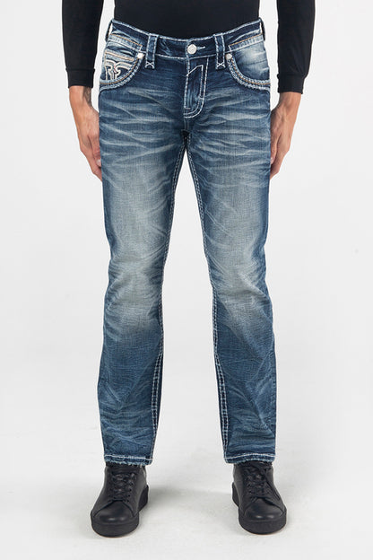 Rock Revival Men's Ermias J202R Straight Jeans (RP3736J202R)