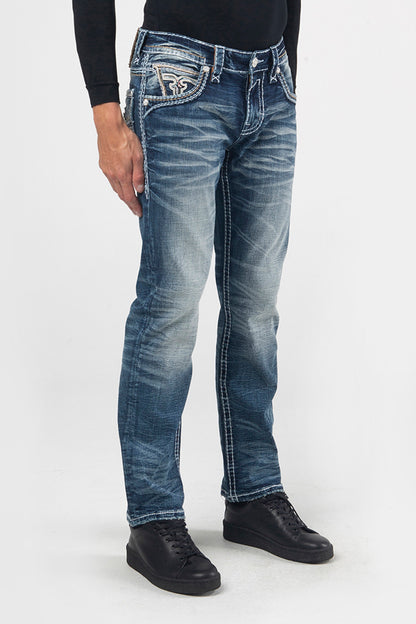 Rock Revival Men's Ermias J202R Straight Jeans (RP3736J202R)