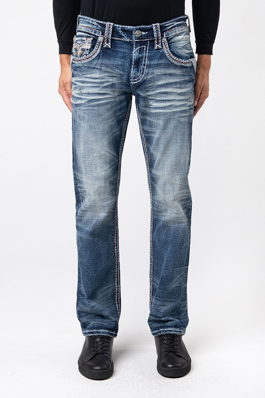 Rock Revival Men's Felix J200R Straight Jeans