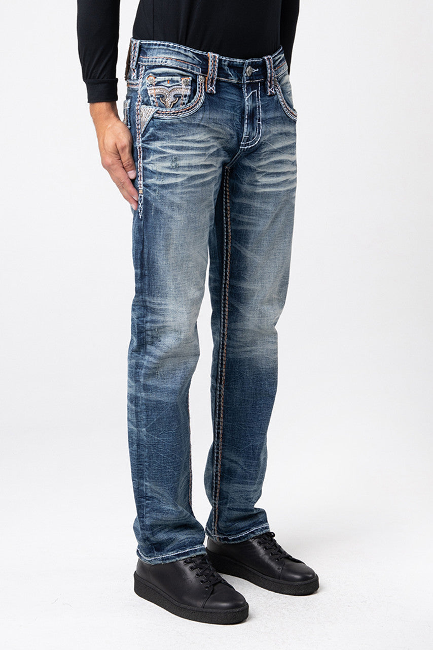 Rock Revival Men's Felix J200R Straight Jeans