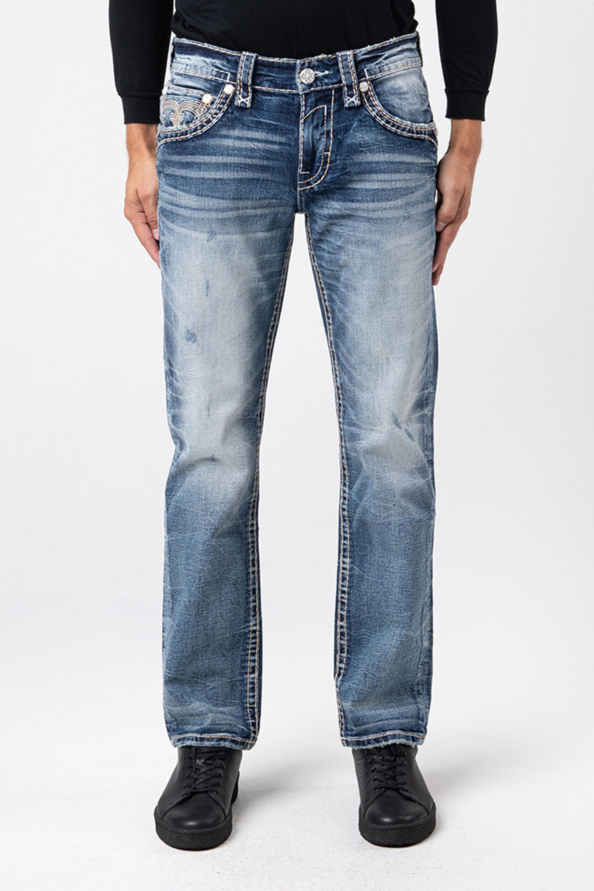 Rock Revival Men's Raelyn J200R Straight Jeans