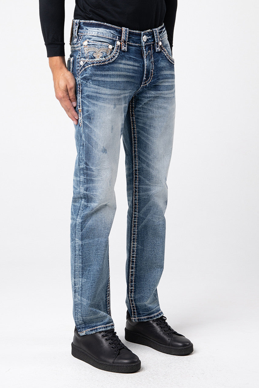 Rock Revival Men's Raelyn J200R Straight Jeans