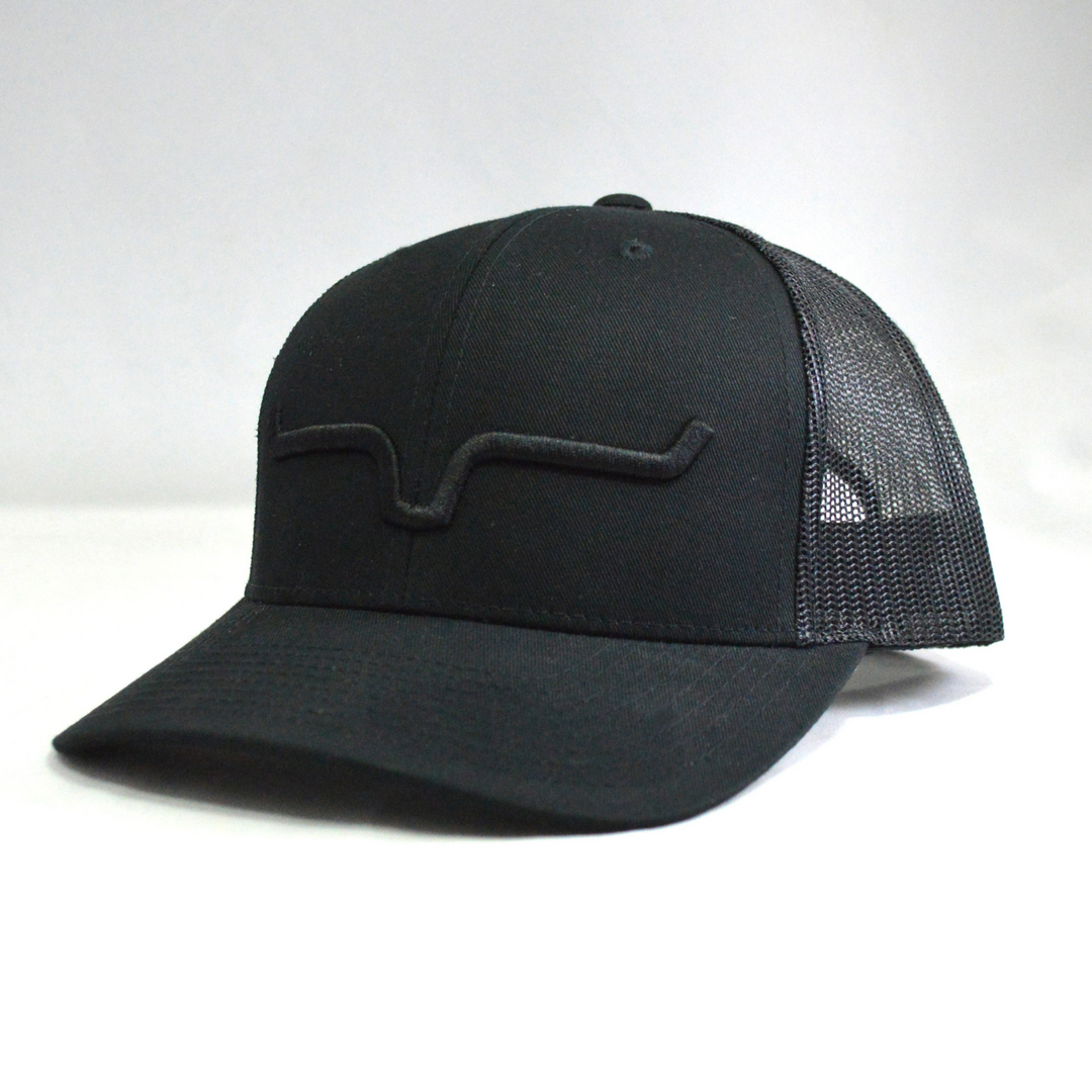 Kimes Ranch Weekly Trucker Snapback (Black/Black)