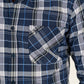 Platini Men's Modern Fit Plaid Shirt (WSL7870 - Navy Blue)