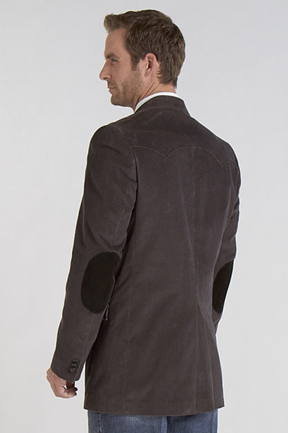 Chaqueta deportiva de pana Circle S Lubbock (CC4588 - Gris)