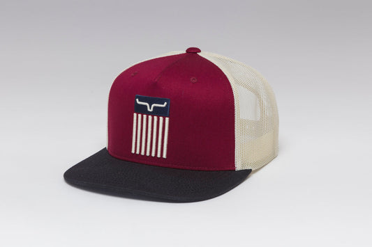 Kimes Ranch Cody Trucker Snapback (Burgundy)