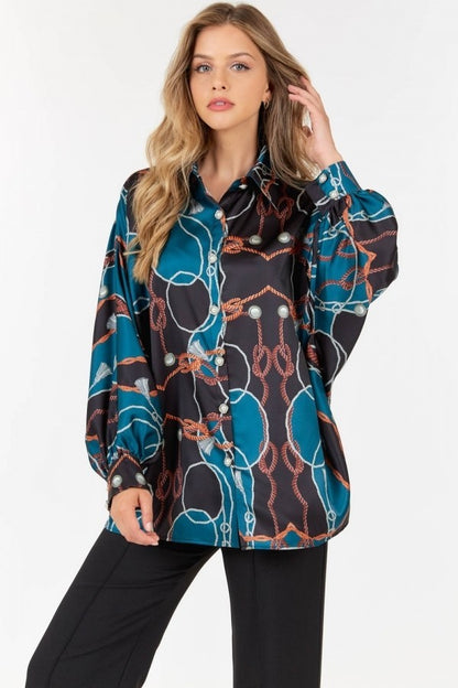 Caribbean Queen Women's Shirt (9841TW / Forest Green)