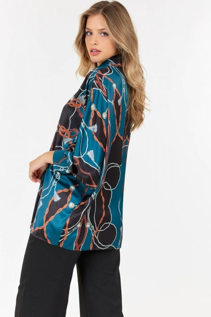 Caribbean Queen Women's Shirt (9841TW / Forest Green)