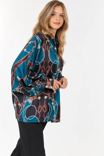 Caribbean Queen Women's Shirt (9841TW / Forest Green)