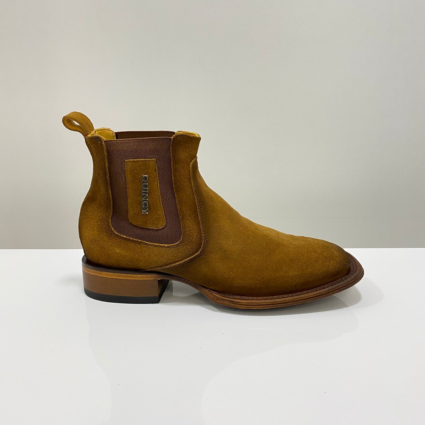 Quincy Men's Suede Chelsea Boots (Q82BC6331 - Tan)