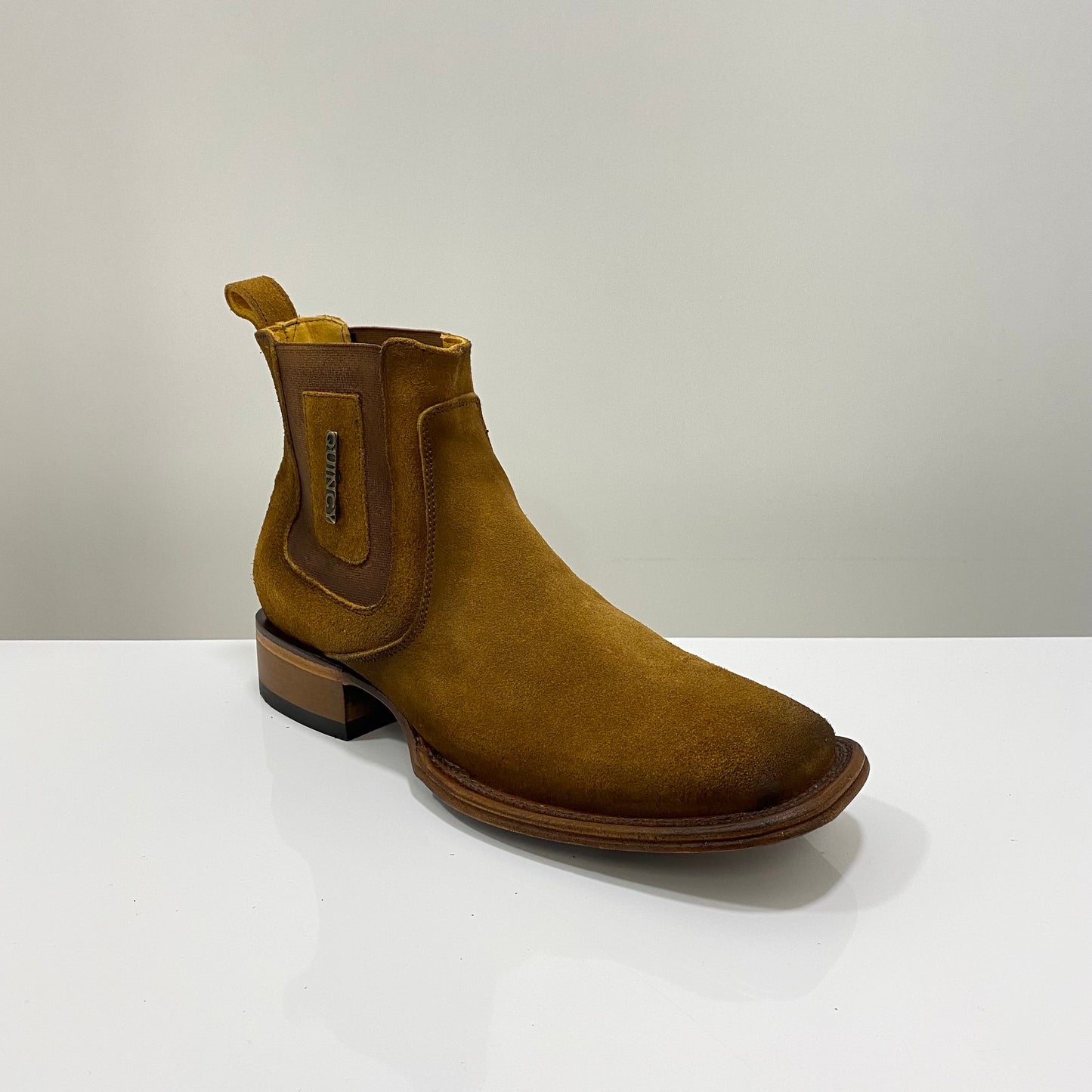 Quincy Men's Suede Chelsea Boots (Q82BC6331 - Tan)