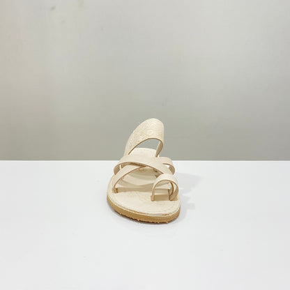 Zapato Huarache Hecho a Mano (Anillo Cruzado / Natural)