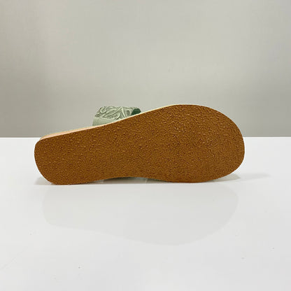 Zapato Huarache Hecho a Mano (Anillo Cruzado / Menta)