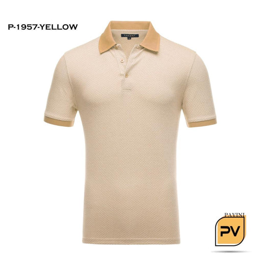 Pavini Men's Polo Shirt (P-1957-YELLOW)