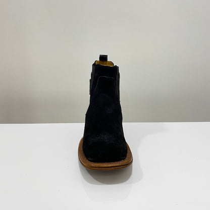 Botas Chelsea de ante Quincy para hombre (Q82BC6305 - Negro)