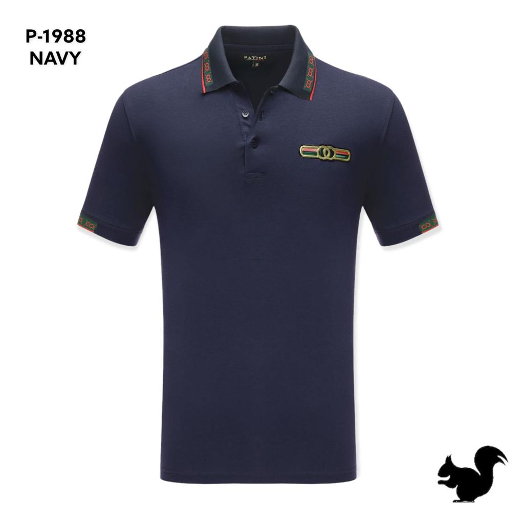 Pavini Men's Polo Shirt (P-1988-NAVY)