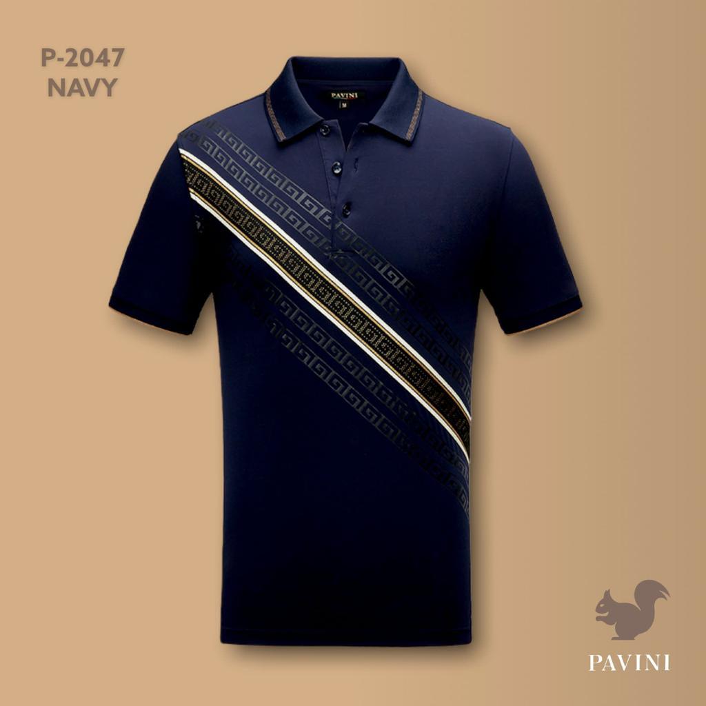 Pavini Men's Polo Shirt (P-2047 Navy)