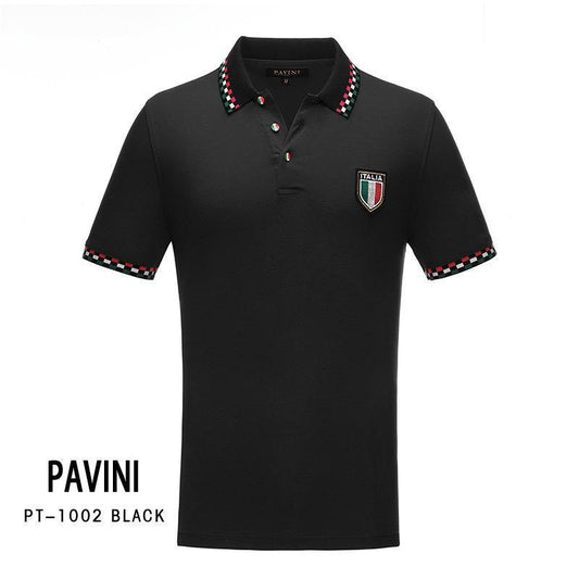 Pavini Men's Polo Shirt (PT-1002 Black)